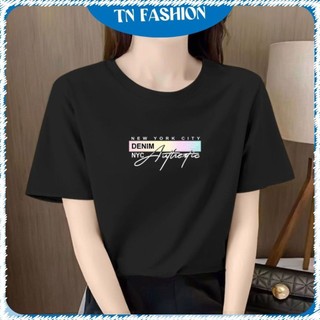 Áo Thun Nữ  Ngắn Tay Dáng Rộng In Hình NEWYORK CITY - Áo Phông Form Rộng Oversize Premium 100%  Cotton 250gsm