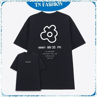Áo Thun In Seenderella Unisex Basic Form Rộng, Áo Phông Oversize Nan Nữ Chất Cotton 250gsm Thoáng Mát