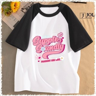 Áo Thun Nữ, Áo Raglan Tee Unisex Mã Supples Soundly Chất Cotton Form Rộng Cho Nam Nữ