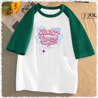 Áo Thun Nữ, Áo Raglan Tee Unisex  Mã Time Chất Cotton Form Rộng Cho Nam Nữ