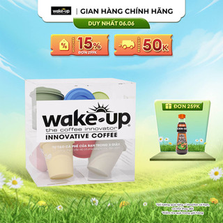 Wake-Up Viên Cà Phê Hòa Tan Sấy Thăng Hoa - Hộp 7 Cấp Độ