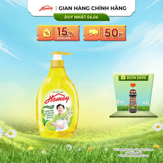 Sữa rửa chén Homey hương Chanh & Húng tây Chai 950gr