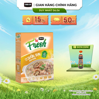 Cháo Tươi CHIN-SU Hi Fresh Sườn Sụn Nấm Hương 315G