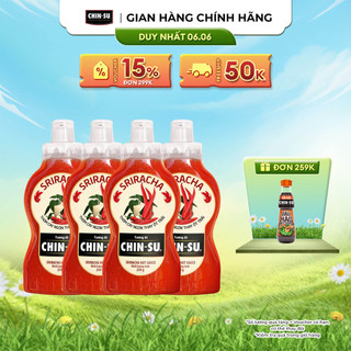 Combo 4 CHIN-SU Tương ớt Sriracha Chai 250g