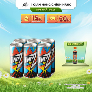 Nước Tăng Lực EnerZ vị Xoài Chanh Dây - Lốc 6 Lon x 320ml
