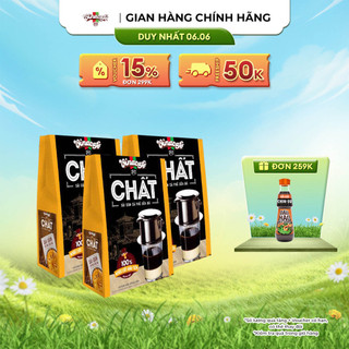 Combo 3 Cà Phê Vinacafé Chất Sài Gòn Cà Phê Sữa Đá - Hộp 10 Gói x 29g