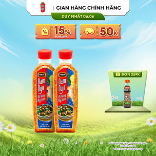 Combo 2 Nước Mắm Nam Ngư Ớt Gừng Kỳ Sơn Chai 200ml