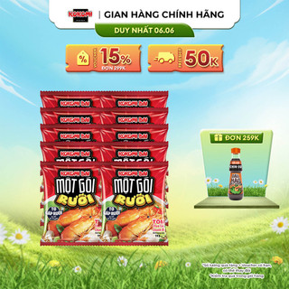 Mì Kokomi Đại Một Gói Rưỡi Tôm Chua Cay Chanh Ớt - Combo 10 Gói x 113g