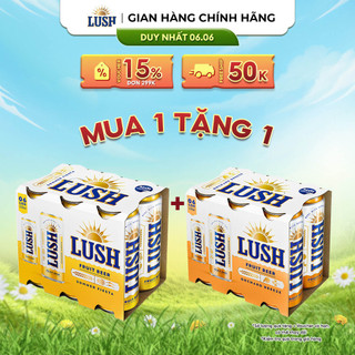 Bia Lush Summer fiesta vị Khóm Nhiệt Đới - Lốc 6 lon x 330ml (Nồng độ cồn 4%)