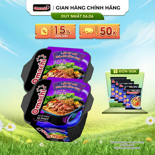 Combo 2 Hộp Omachi Lẩu Tự Sôi Bắp Bò Riêu Cua 276g (Mẫu Bao Bì Giao Ngẫu Nhiên)