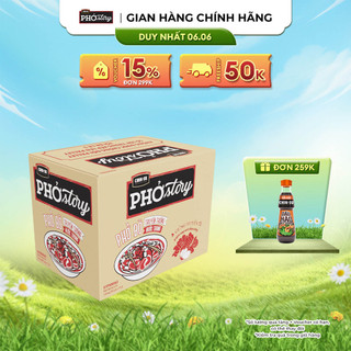 Phở Bò Phở Story (Gói) 72gr- Thùng 30 Gói x 72gr