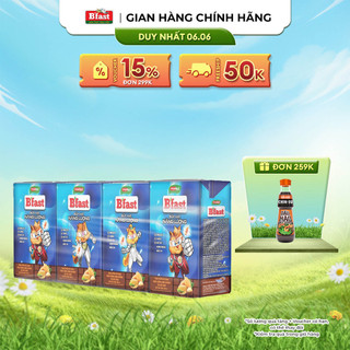 Sữa Hạt B'Fast Năng Lượng Vị Cacao Hộp 105ml - Lốc 4 Hộp