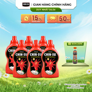Combo 6 chai Tương Ớt CHIN-SU 500G (Bao bì có thể thay đổi theo đợt nhập hàng)