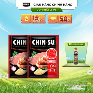 Combo 2 Hạt Nêm CHIN-SU Ngọt Tôm Thơm Thịt Gói 900g