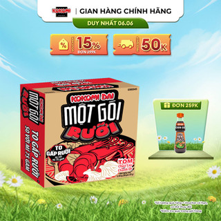 Mì Kokomi Đại Một Gói Rưỡi Tôm Chua Cay Chanh Ớt - Thùng 30 Gói x 113g