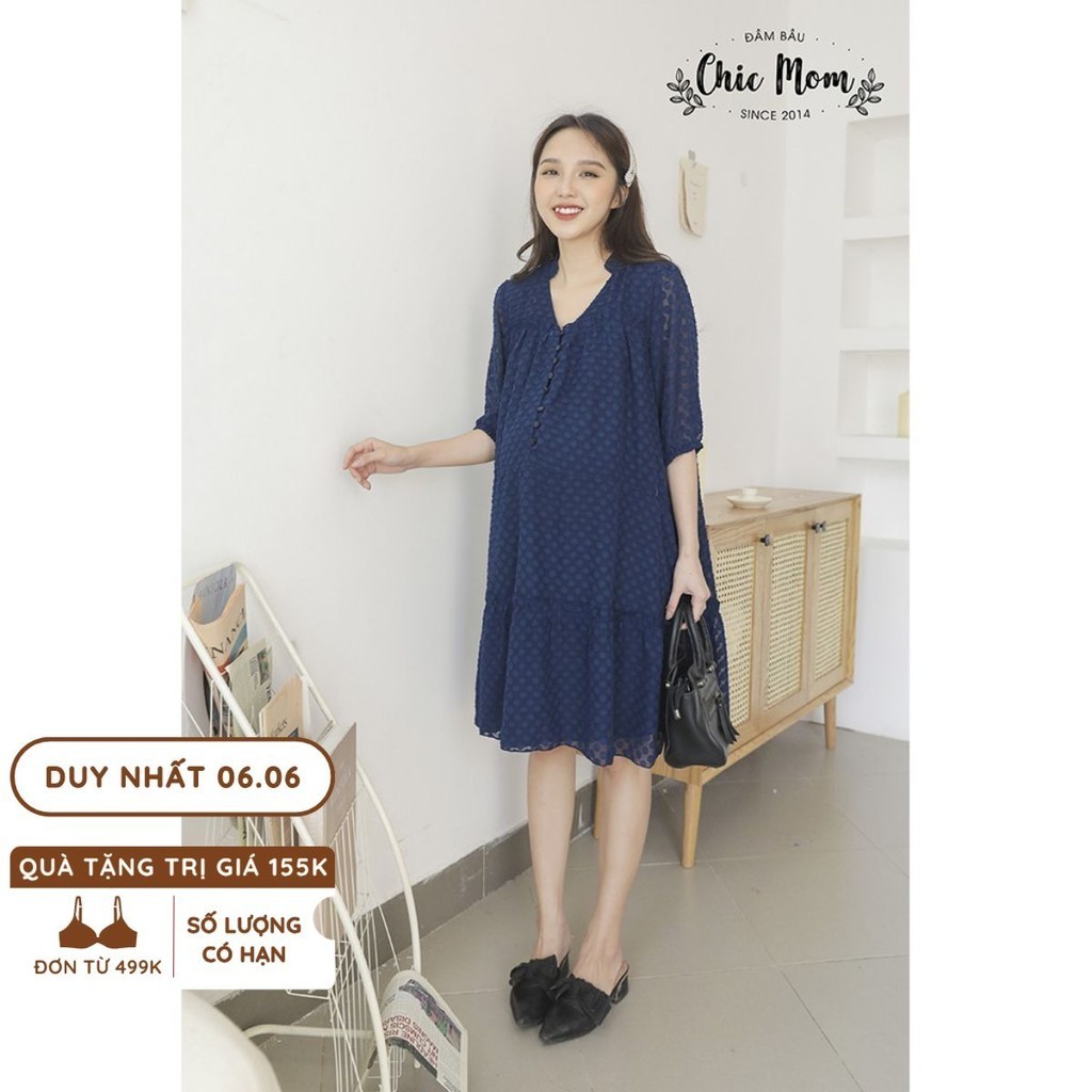 VÁY BẦU REN BÈO BA TẦNG