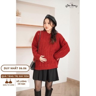 Áo bầu len thừng rách
