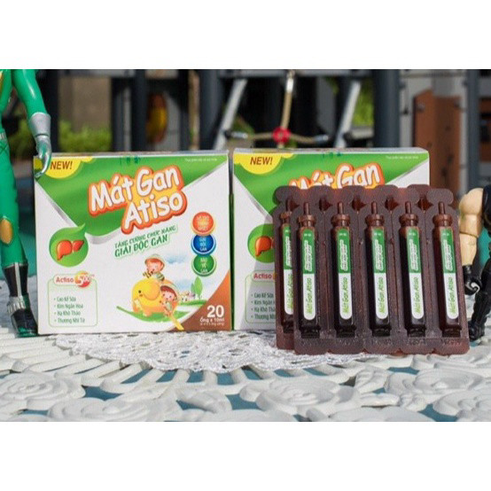 Mát Gan - Atiso Thanh nhiệt, giải độc, mát gan, lợi tiểu, tăng cường chức năng gan, bị mẩn ngứa, mày