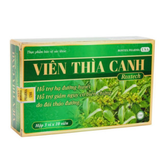 VIÊN THÌA CANH Roxtech hỗ trợ hỗ trợ giảm đường huyết, giảm mỡ trong máu, cao huyết áp cho người mắc bệnh tiểu đường