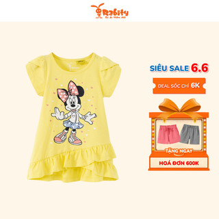 Đầm váy thun đuôi cá ngắn tay Minnie dễ thương cho bé gái Rabity 5617