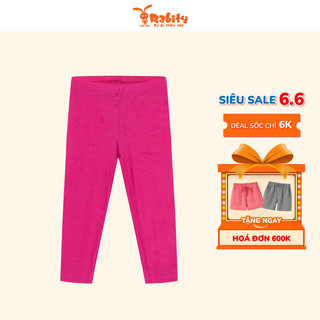 Quần legging dài cho bé gái Rabity vải sợi tre thoáng mát mềm mại kháng khuẩn tốt kiểu dáng basic 90715.90714