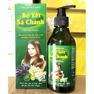 Dầu gội đầu bồ kết sả chanh hà thủ ô, lá bàng làm sạch tóc và da đầu, giảm rụng tóc, giảm gàu
