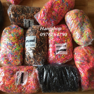Sỉ 1kg chun nịt nhiều màu buộc tóc siêu dai siêu rẻ