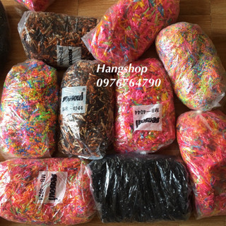 Sỉ 1kg chun nịt nhiều màu buộc tóc siêu dai siêu rẻ