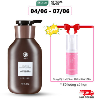 Sữa Tắm Trắng Da Sake LACO 300ml Cho Làn Da Sáng Mịn Màng, TẶNG dung dịch vệ sinh LACO | Laco.vn