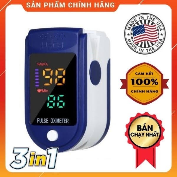 Máy Đo SPO2, Đo Nồng Oxi, Đo Nhịp Tim Pulse Fingertrip Oximeter LK87 [ Tặng Kèm 2 Pin FULLBOX ] Mới