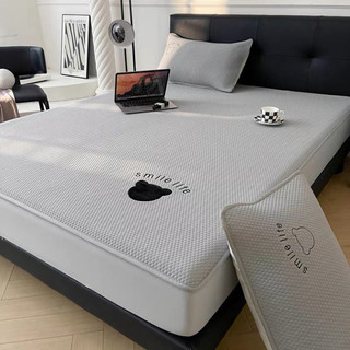  Chiếu Điều Hoà Chiếu Băng Lụa Lạnh Cold Elastic Bọc Chun Thêu Gấu Teddy Cao Cấp Siêu Mát Lạnh 1m6 1m8 2m2 