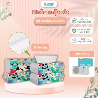 Khăn Lau Mặt Dùng 1 Lần Hanky Gói Rút Tiện Lợi Thấm Hút Tốt Không Gây Dị Ứng Da Đa Công Dụng