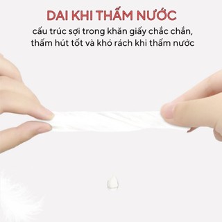 Thùng 20 Gói Giấy Ăn Rút Hanky Con Ngựa Vàng Gói 430 Tờ 5 Lớp Gói Siêu Dai Mềm Mại 100% Bột Gỗ