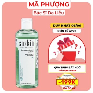 SỮA RỬA MẶT SOSKIN da dầu mụn
