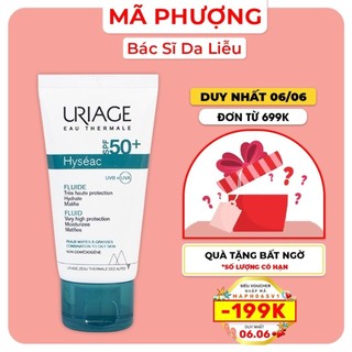 [CHÍNH HÃNG] KEM CHỐNG NẮNG URIAGE HYSEAC FLUID cho da dầu mụn