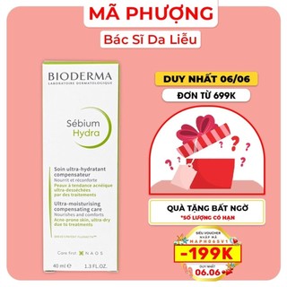 [CHÍNH HÃNG] Kem Dưỡng Ẩm Cấp Nước Cho Da Khô BIODERMA HYDRA sebium 40ml