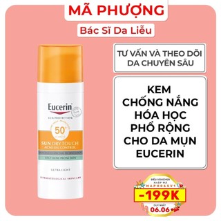 Kem chống nắng cho da nhờn mụn Eucerin Oil Control SPF50+