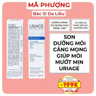[CHÍNH HÃNG] Son dưỡng tuýp Uriage Bariederm cica 15ml