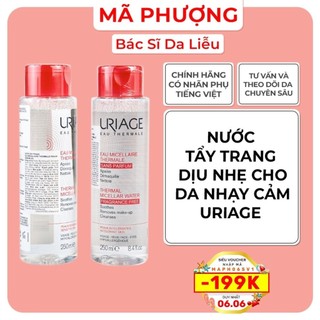 Nước tẩy trang Uriage Eau Micellaire Thermale PS F cho da nhạy cảm ( màu hồng)