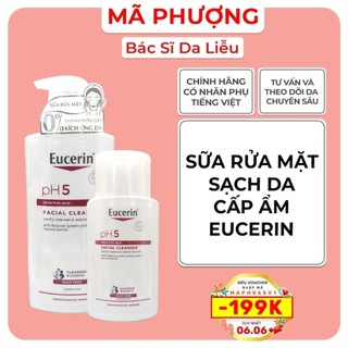 Sữa Rửa Mặt Eucerin PH5 Cho Da Nhạy Cảm 400 ml - SRM Eucerin PH5 400ml - Hàng Chính Hãng - Dược Mỹ Phẩm Bác Sĩ Mã Phượng