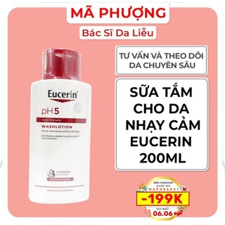 EUCERIN PH5 WASHLOTION  Sữa Tắm Cho Da Cơ Thể Nhạy Cảm, Chàm, Da Bị Kích Ứng