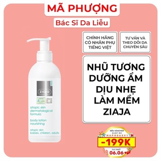 Nhũ Tương Dưỡng Ẩm Dịu Nhẹ Da Toàn Thân ZIAJA MED ATOPY AZS.