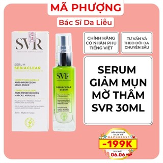 [CHÍNH HÃNG] SERUM Giảm Mụn Làm Mờ Thâm Sạm Và Mềm Mịn Da SVR Sebiaclear Serum 30ml