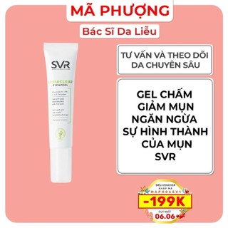 [CHÍNH HÃNG] Gel chấm mụn giảm mụn SVR Sebiaclear Cicapeel 15ml