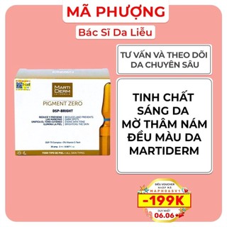 (1 Vỉ 5 ỐNG LẺ) MARTIDERM PIGZERO DSP BRIGHT Ampoule dưỡng sáng đều màu da