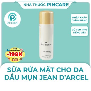 Sữa rửa mặt cho da dầu mụn Jean D’arcel Clearing Milk 150ml - Hàng chính hãng - Nhà thuốc PinCare