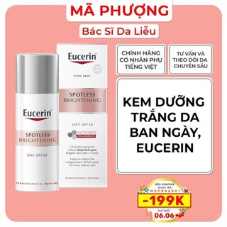 Kem Dưỡng Trắng Da mờ đốm nâu Ban Ngày Chống Nắng Eucerin SPOTLESS SPF30