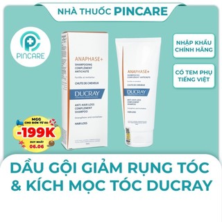 Dầu gội giảm rụng tóc Ducray Anaphase+ Shampoo 200ml - Hàng chính hãng - Nhà Thuốc PinCare