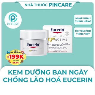 Kem dưỡng da ban ngày Eucerin Q10 50g chống lão hóa, ngừa nếp nhăn - Hàng chính hãng - Nhà thuốc PinCare