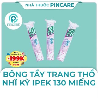 Bông tẩy trang Ipek Klasik Cotton Pads 130 Miếng - Hàng chính hãng - Nhà thuốc Pincare